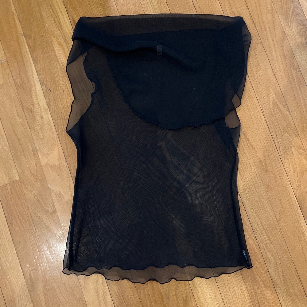 Armani Black sheer top